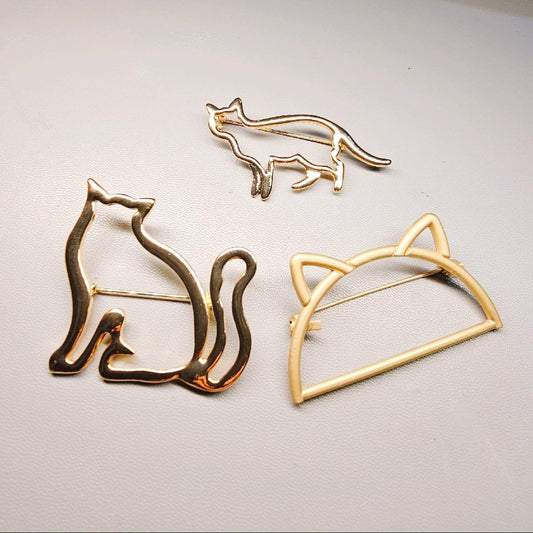 Cat Friends Metal Pins